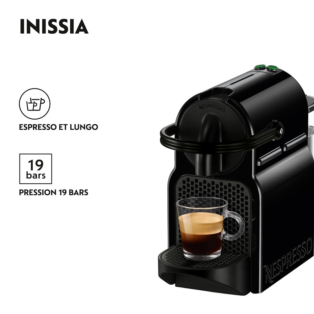 Inissia, Machine à Café Automatique, Machine à Capsules pour une Seule Tasse