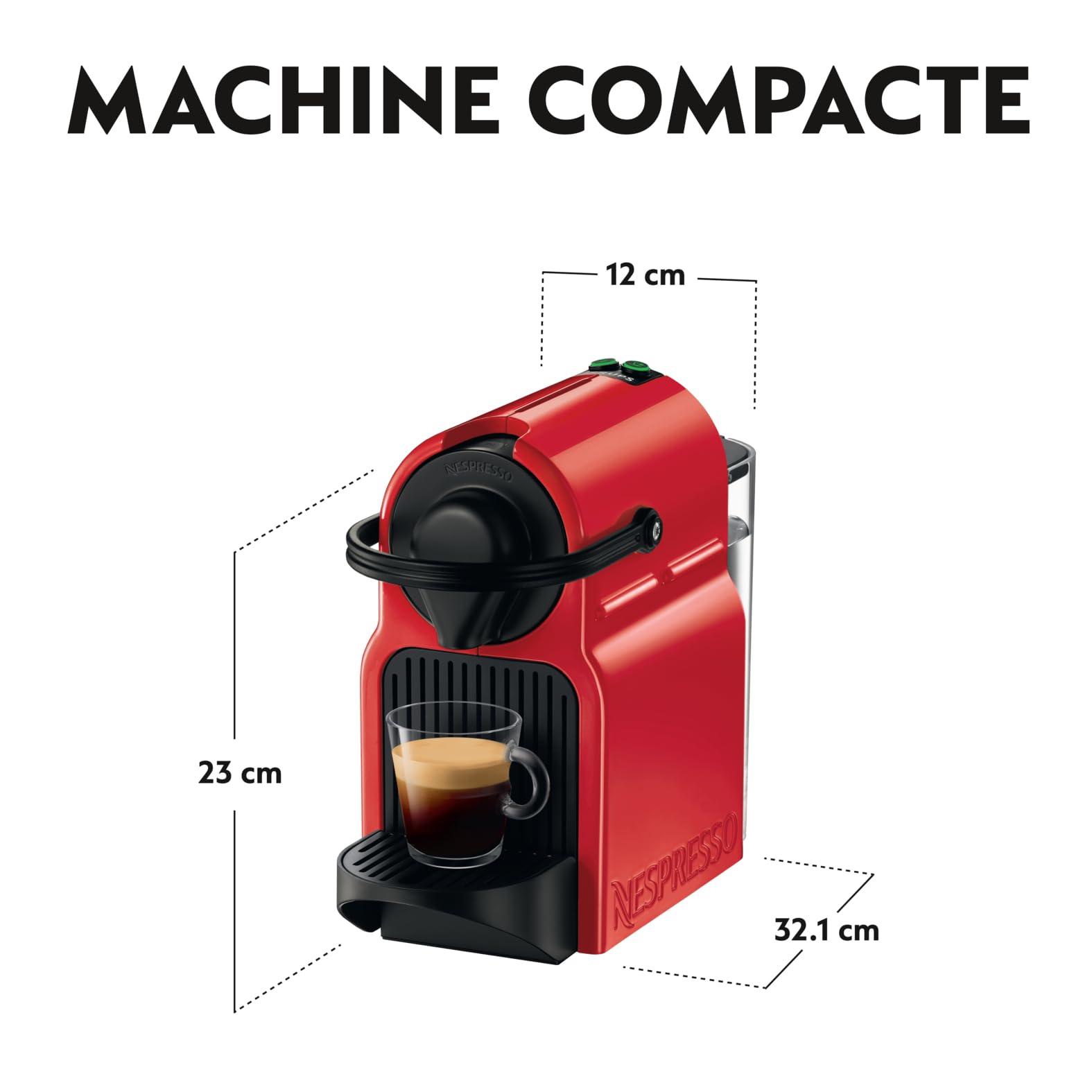 Cafetière Inissia rouge, Cafetiere Espresso , taglia unica